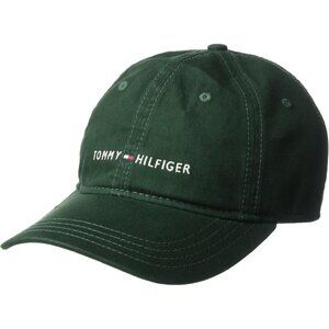 Tommy Hilfiger Men's Pine Grove Cotton Logo Adjustable Imported Baseball Cap